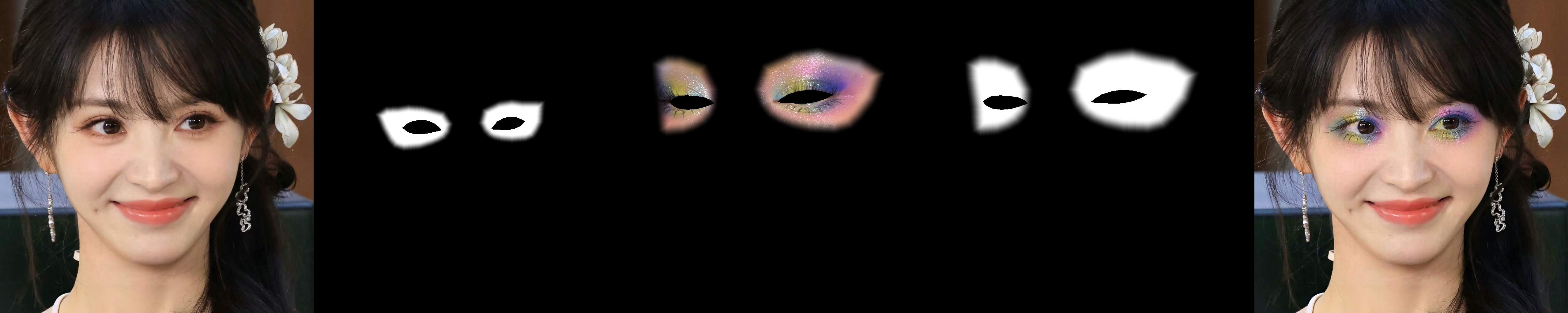 Corrected eye-only MagicMakeup transfer