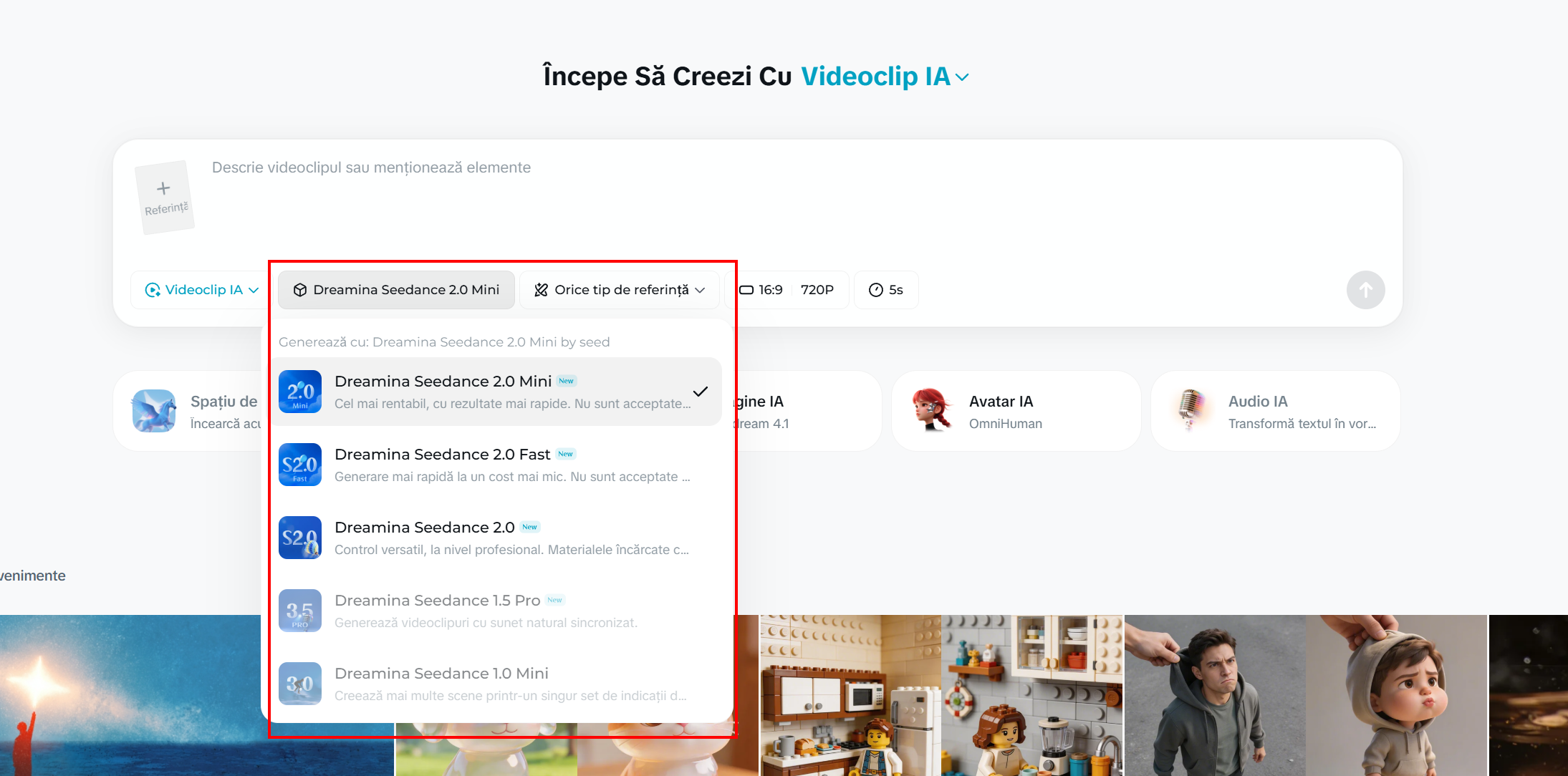 select Seedance 2.5 as your model select Seedance 2.5 as your model
