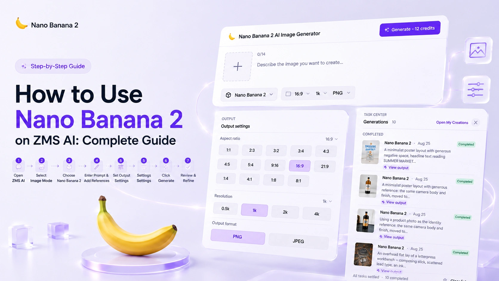 Nano Banana 2 on ZMS AI: Prompts, References, Output